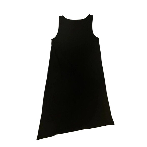 Pure J Jill Dress Womens M Petite PJ V Neck Asymmetric Tank Midi Modal Black - Picture 3 of 8